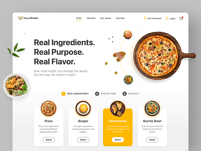 Omnichannel fresh food platform design food app fresh food order online ui design uiux