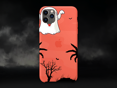 Spooky iPhone Cover concept cover cover art cover design design dribbbleweeklywarmup experiment ghost halloween halloween design mobile spooky ui