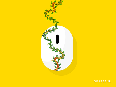 Grateful to Mouse concept design dribbble dribbbleweeklywarmup grateful mouse nature nature pattern uiux