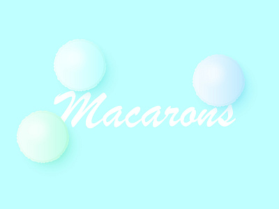 Macarons food illustration macaron minimal minimalism pastry vector