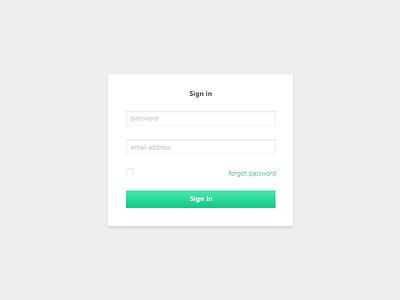 Sign in form form gradient sign in site web