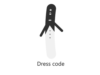 Mr. Dress Code icon illustration