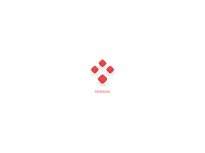 Logotype based on Denmark flag adobexd logo logotype minimalism