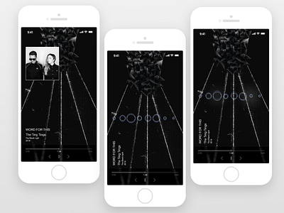 Music app for iPhone 6/7/8 app design iphone 8 mobile music ui ux web