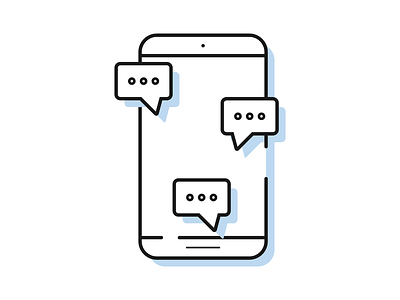 Conversation app icon app design icon minimalism minimalizm outline ui vector