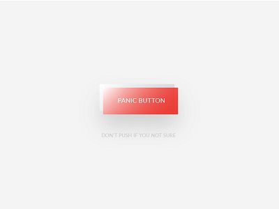 Panic Button button design design illustration minimalism ui vector web