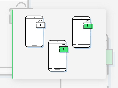 Lock access icons app design icon illustration minimalism mobile outline ui vector web