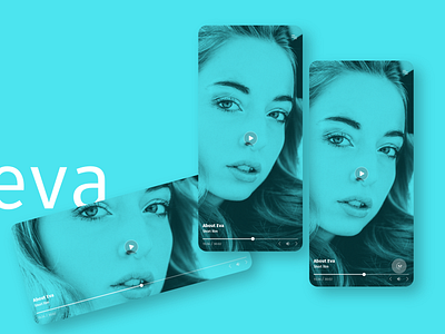 Video Player App app design film minimal minimalism mobile player smartphone ui ux web