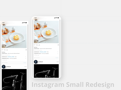 Instagram small redesign app design instagram minimal minimalism mobile redesign smartphone ui ux web