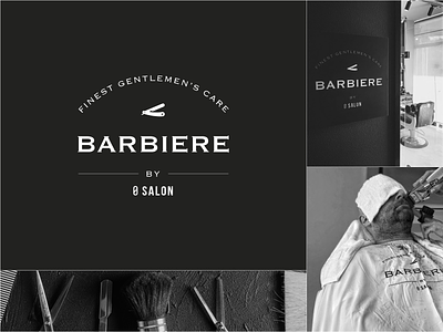 Barbiere by Θ Salon barber barbershop barbiere design gentleman hair salon hairdresser hairstyle idenity logo logotype luxury salon