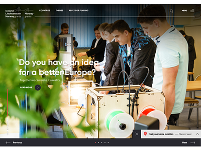 Landing Page Redesign The EEA Grants and Norway Grants bold country economy europe european european union finance homepage homepage design information landing minimal organisation typography