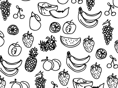 Fruit Illustrations drawing fruit graphic hand illustration pattern