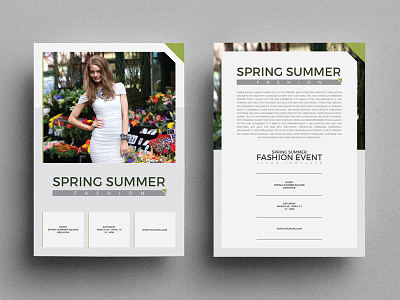 Spring Summer Fashion Event Flyer Template event flyer fashion flyer flyer template