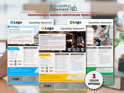 Corporate Capability Statement Template branding capability statement design graphic design small business