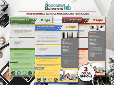 Modern Capability Statement Template branding capability statement capability statement template graphic design ms word small business