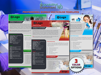 Laboratories Capability Statement Template branding capability statement capability statement template design graphic design ms word small business