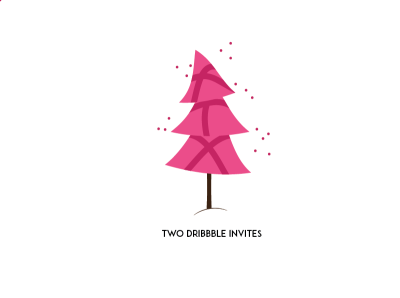 dribbble invite cartoon christmas dribbble invite graphic icon illustration invites vector