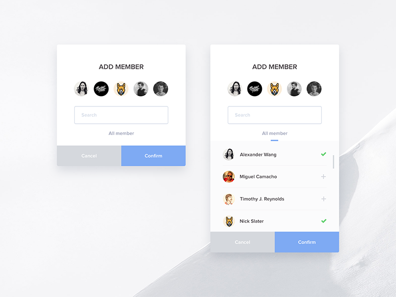 Add Member by Kinness on Dribbble