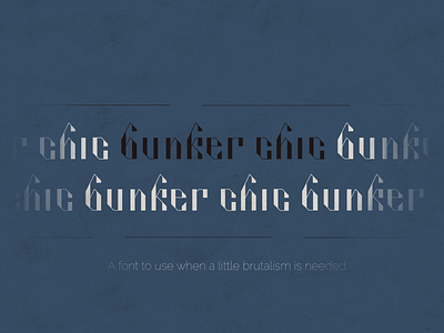 Bunker-chic modular font brutalism design graphic design typo typography