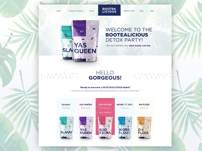 Homepage Design design homepage photoshop product tea tea bag web