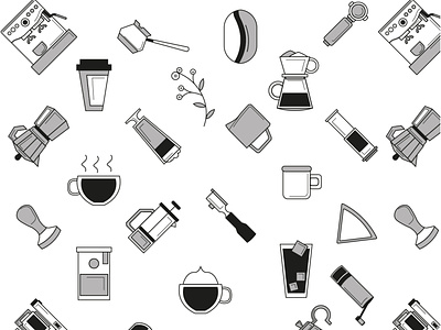Coffee tools pattern