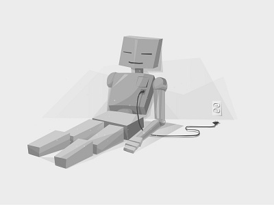 Empty State Illustration - Robot empty states graphics illustration quirky robot