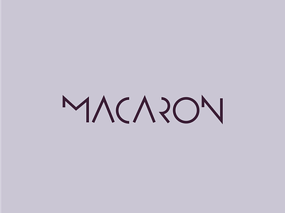 Logo design brand Macaron