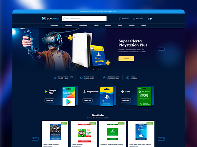 GCM Games | Ecommerce Platform des design development e commerce frontend graphic design markeecommerce platform shot ui ux