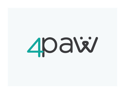 4 Paw logo branding logo