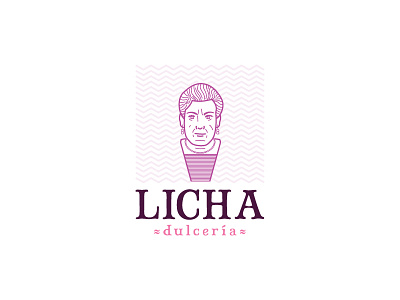LICHA dulcería Logo branding logo