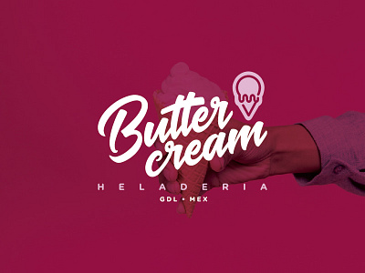 Buttercream Logo branding logo logotype typography