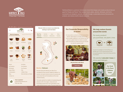 Rainforest Bowls - Web Design branding design ecommerce ui ui design uiux ux ux design vietnam web web design website