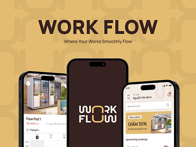 Work Flow - Booking Workspace App & Landing page