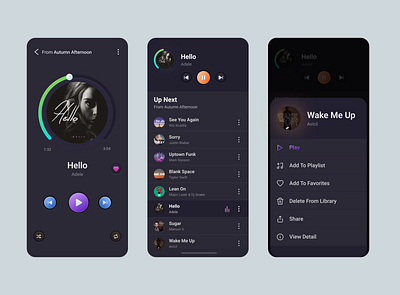 Music app branding design mobile app music app neumorphism shot ui