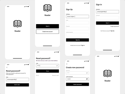 Wireframe app design create new password ios launch screen login material design on boarding flow onboarding password register reset password sign up splash ui ui kit user user flow ux ux experience wireframe