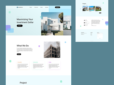 Home Landing Page body branding colors construction design footer header home house icon landing page project ui user experience user interface users ux website website design