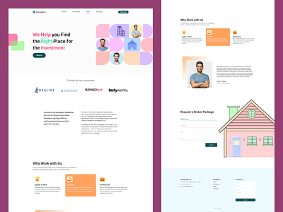 Broker page - Value Builder Website app design branding broker page colors design designers dribbble dribble shot graphic design hero design illustration landing page linkedin logo ui user experience user interface ux websites