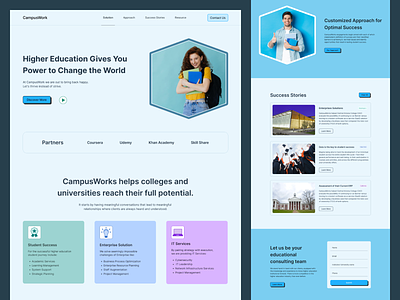 CampusWork - Higher Education Website