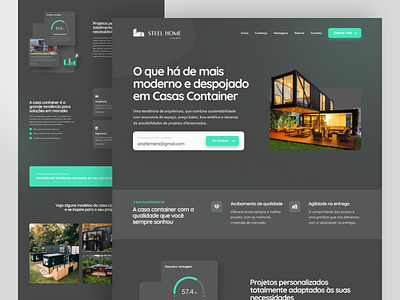 Steel Home brasil brazil design de interfaces designer de interfaces figma landing page rio de janeiro rj ui ui design ui designer ux ux design wordpress