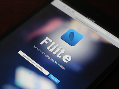 Fliite app iPad landing page app apps buttons design fliite interface iphone landing ui ux web website