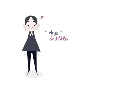 Simply Me design girl graphic hello dribble illustration simple ui vector welcome