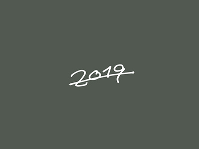 2019 2019 design green handlettering handwriting new year social media