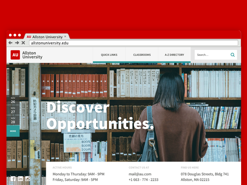 Dribbble university educational uidesign ui ux design web deisgn landing page