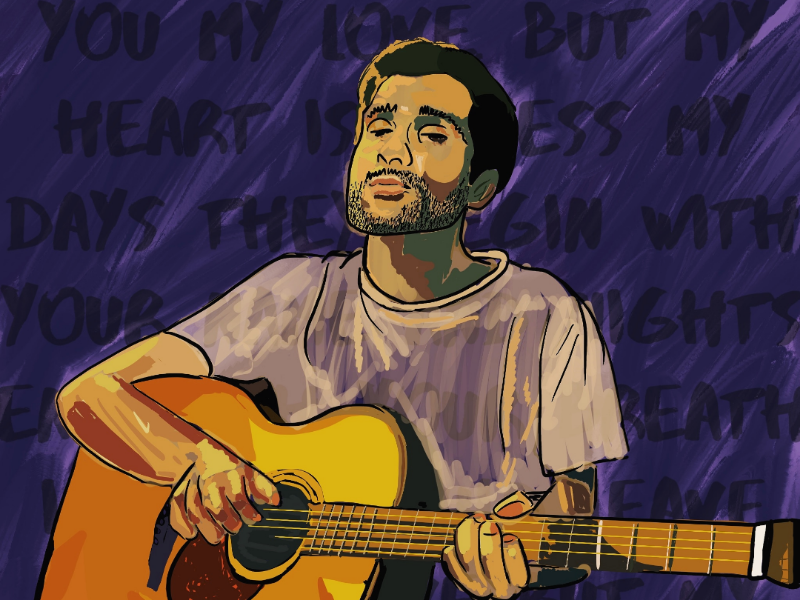 Procreate illustration: Prateek Kuhad music illustration paint procreate