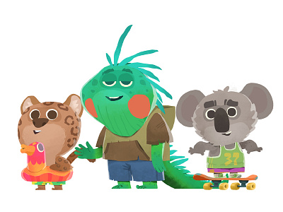 ABC Animals character design childrens app illustration ios app