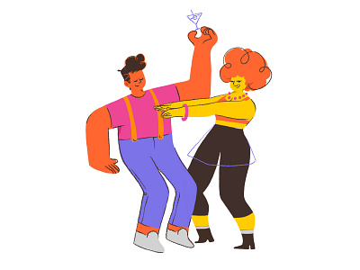 Dance - Flat Illustration