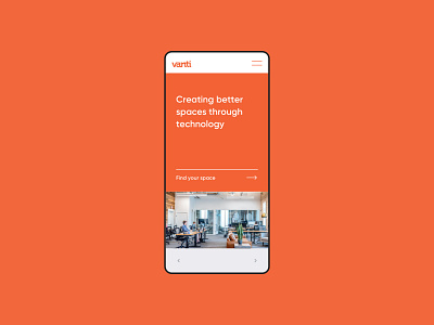Vanti #01 brand design brand identity branding minimal mobile design orange responsive design sketchapp technology ui ux visual design web design