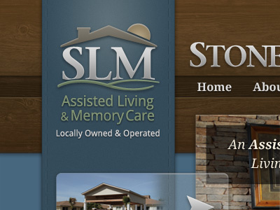 Stone Ledge Manor Logo / Website Header logo design website design