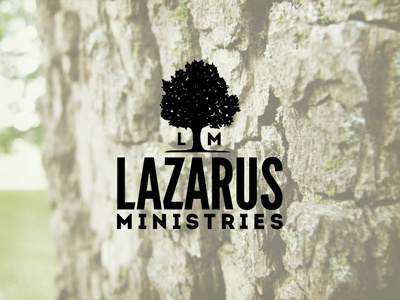 Lazarus Ministries logo usage idea