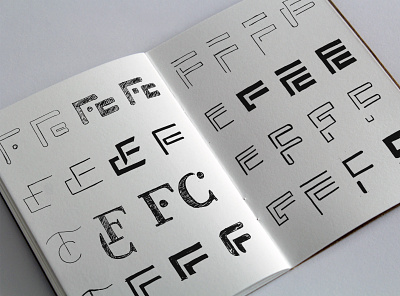 FC sketches brand identity branding graphic design logo mortgage loans process sketchbook